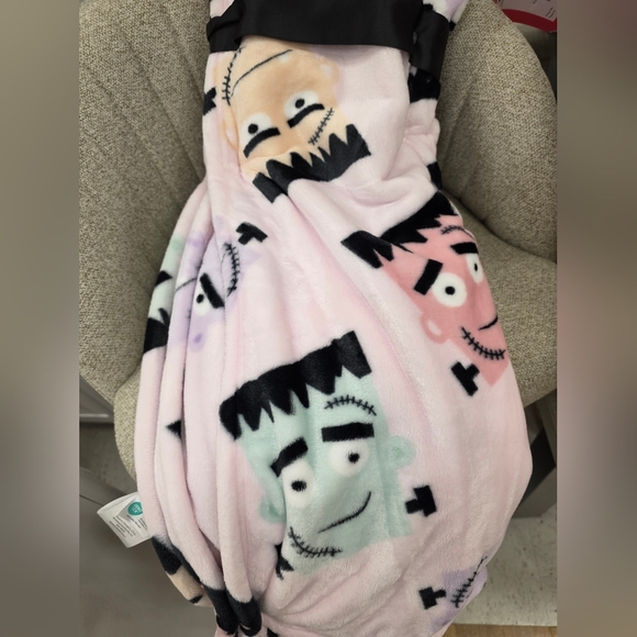 Pastel Halloween Frankenstein Blanket-NWT